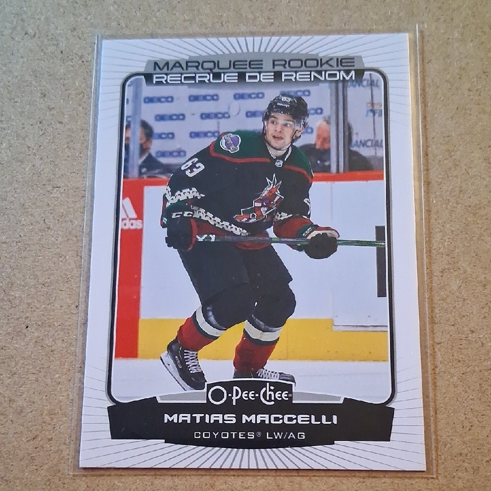 Matias Maccelli Rookie Trading Card + Sticker - Picture 5 of 8